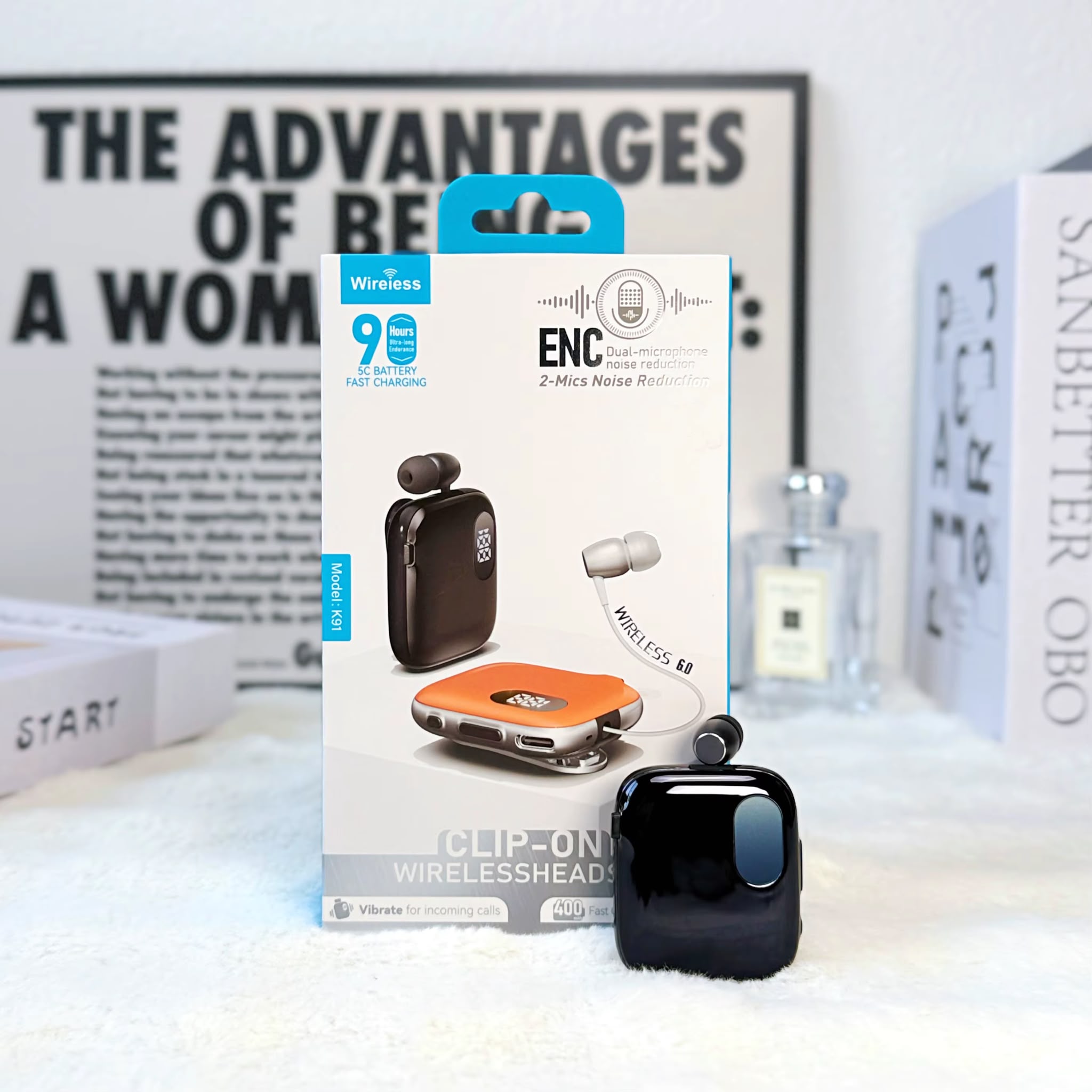 Makaralı Bluetooth Kulaklık