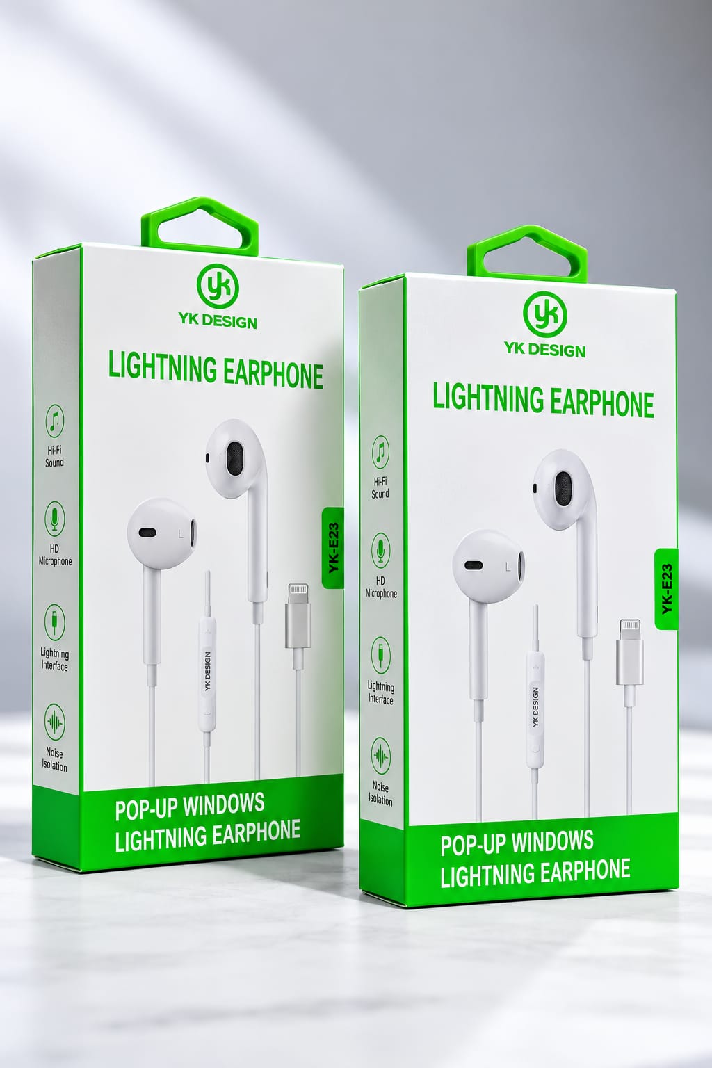 YK-E23 POP-UP Lightning Kablolu Kulaklık